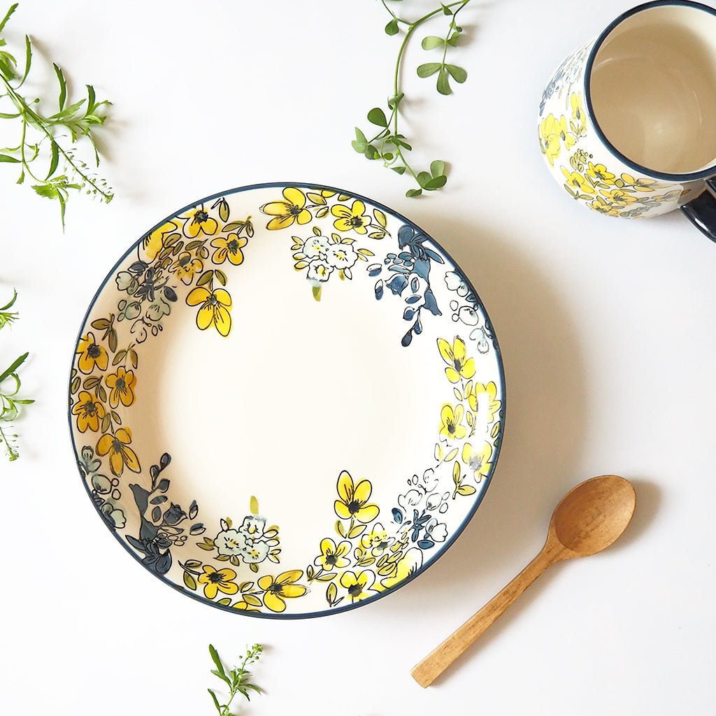 マルミツポテリ クレヴァーレ 9寸深皿 マット白 4枚セット